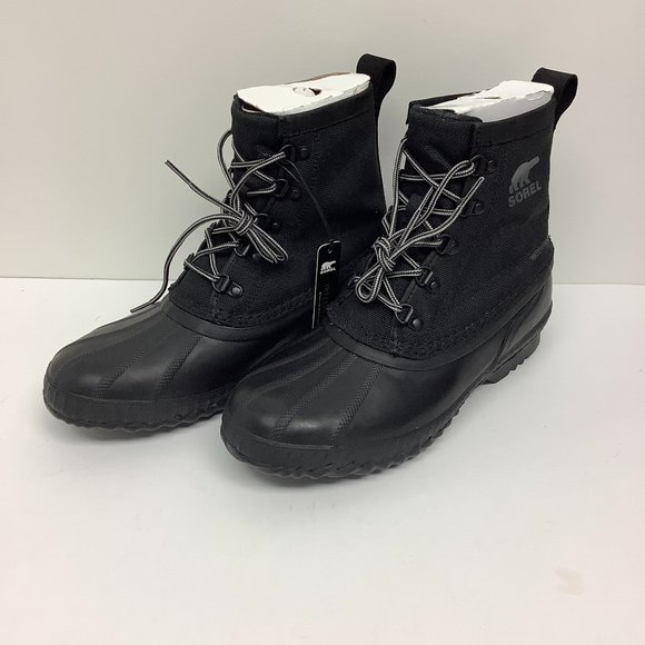 Sorel Men's Cheyanne II Short Nylon Boot (9 D(M) US, Black, Black)